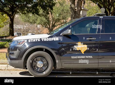 Austin, Texas, USA - February 2023: State Trooper police patrol car of ...