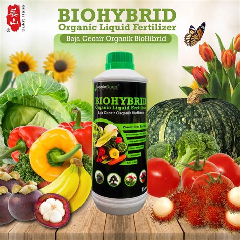 Biohybrid Organic Liquid Fertilizer L Baja Organik Cecair Foliar