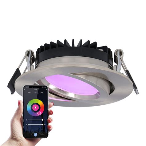 Smart Downlight Rome Stainless Steel WiFi Bluetooth RGBWW