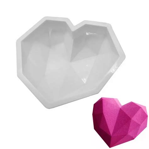 Molde de silicona modelo corazón diamante hl Repostería Mayorista