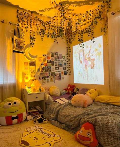 Korean Room Inspiration Kawaii Inspo Small Room Low Bed Aesthetic