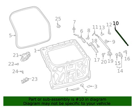 Genuine OEM Ford Part Lift Cylinder LB5Z 78406A11 A Genuine OEM