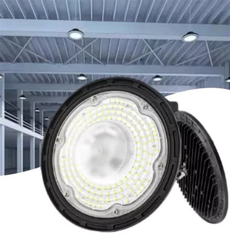 Lumin Ria Led High Bay Ufo W Bivolt Industrial Galp O Gin Sio Branco