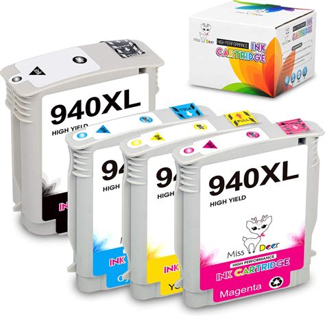 Miss Deer 940xl Compatible Ink Cartridges Combo Pack Replacement For Hp 940 Xl Work