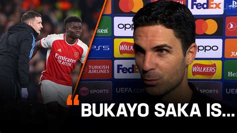 Mikel Arteta Provides Bukayo Saka Injury Update Youtube