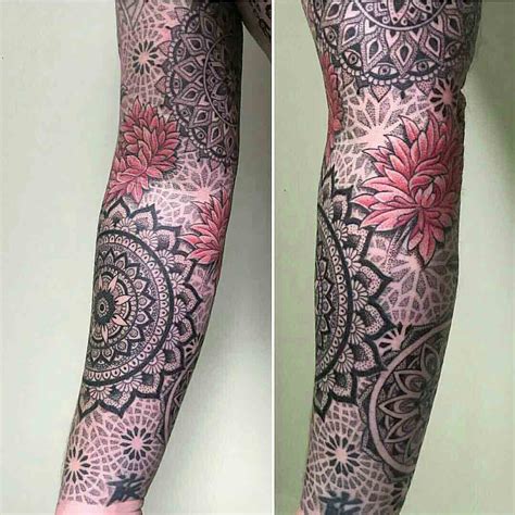 Dotwork Mandala Tattoo Sleeve Best Tattoo Ideas Gallery