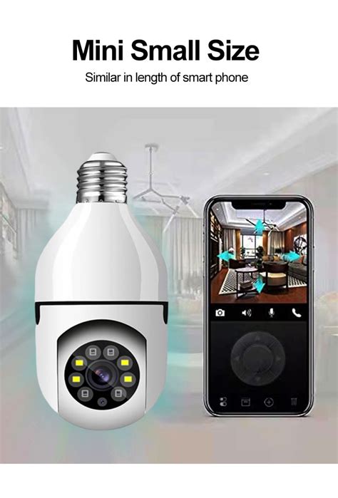 Tamee Cctv Bulb Camera Panoramic Wireless P Smart Security