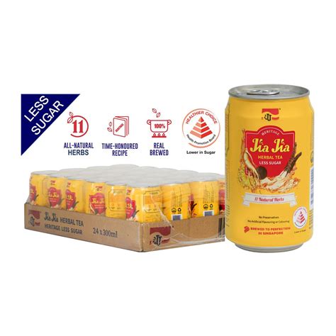 JJ Jia Jia Herbal Tea Less Sugar 24 X 300ML Case Lazada Singapore