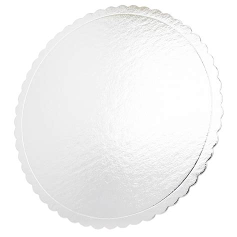 10 Cake Board Base Para Bolo BRANCA Laminada Redonda Detalhada 28cm