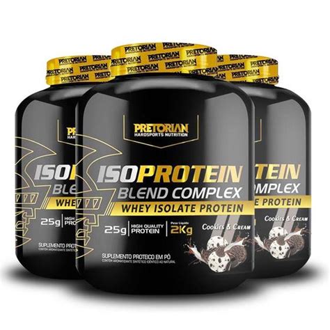 Kit X Whey Protein Isolado Iso Blend Complex Kg Pretorian Whey