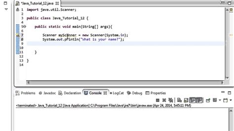 Beginner Java Tutorial 12 Using Scanner In Java Getting User Input