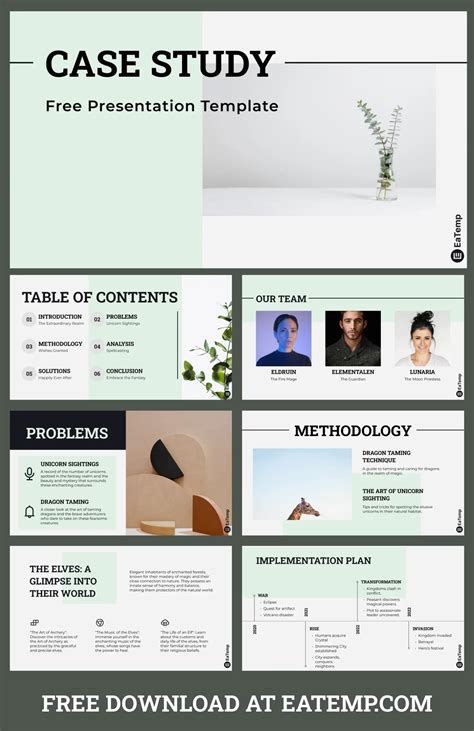 Case Study Presentation Template Free Powerpoint Templates Google