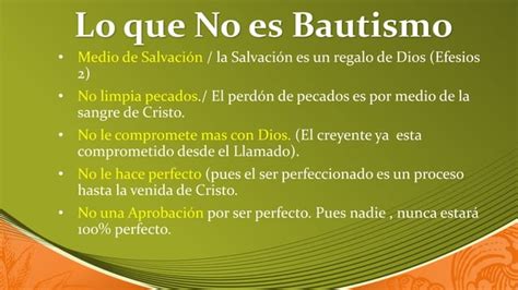 El Bautismo Biblico Ppt