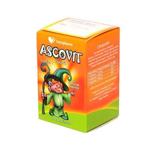 Ascovit Capsuni Europharm G Comprimate Esteto Ro