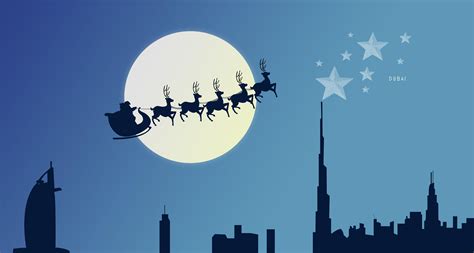 Santa Sleigh And Reindeers In Sky Wallpapers Wallpaper Cave