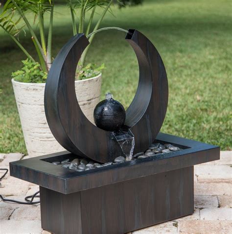 Wildon Home Russel Metal Fountain With Light Reviews Wayfair