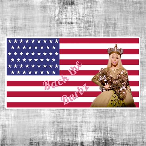 Nicki Minaj back the Barbz Queen Sticker - Etsy