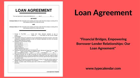 Loan Agreement Template