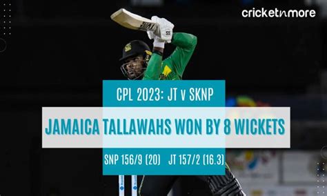 St Kitts And Nevis Patriots Vs Jamaica Tallawahs T20 8th Match Live