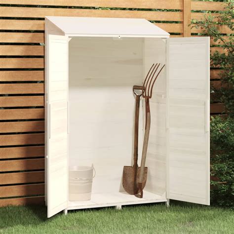 Abri De Jardin Chalet Remise De Jardin Blanc X X Cm Bois