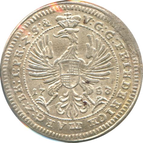 1 Groschen 124 Thaler Frederick Margraviato De Brandeburgo