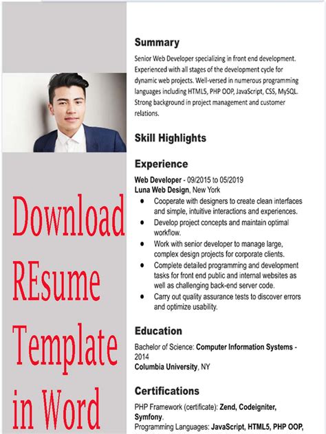 Resume Templates 2024 Free Download Microsoft - Sandi Auguste