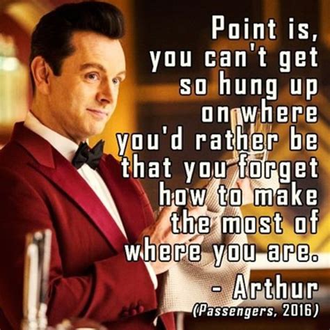 A Man In A Red Suit And Bow Tie With A Quote From The Great Gats