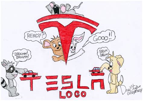 Logo Auto Tesla Car Cartoon by Stefered on DeviantArt