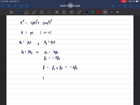 SOLVED A Neutral Pion Traveling Along The X Axis Decays Into Two