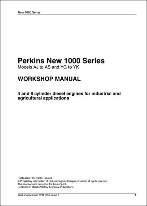 Perkins Diesel Engine Manuals – MARINE DIESEL BASICS