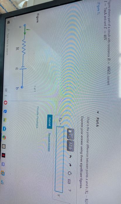 Solved Figure Shows Part Of A Circuit With Resistance Chegg