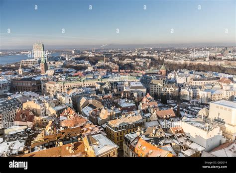 Latvias Capital Riga From A Birds Eye View Stock Photo Alamy