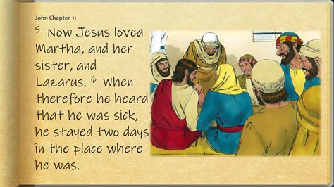 John 11 1 44 Jesus Raised Lazarus From The Dead Pnc Bible Reading Illustrated Bible Scriptures