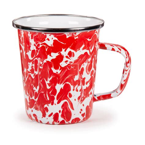 Rd66s4 Latte Mugs Red Swirl Design Upc 619199857564 Golden