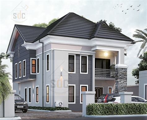 See This Modern 4 Bedroom Duplex That Can Be Build On Your 60 X 120 ...