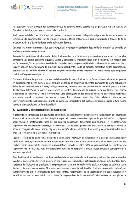 Uca Grado Ed Primaria Orientaciones Practicum Ii Pdf