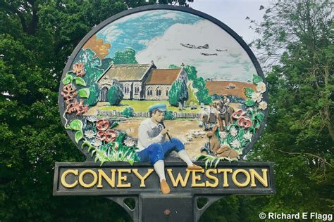 Coney Weston Village Sign UK Airfields