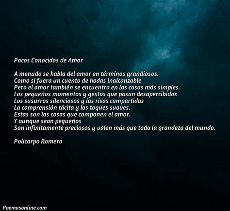 Cinco Poemas Poco Conocidos De Amor Poemas Online