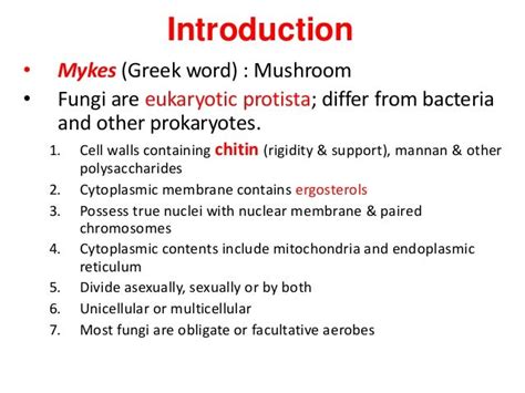 General Properties Of Fungi