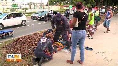 AL TV 1ª Edição Estudante é atingido por moto enquanto pedalava pela