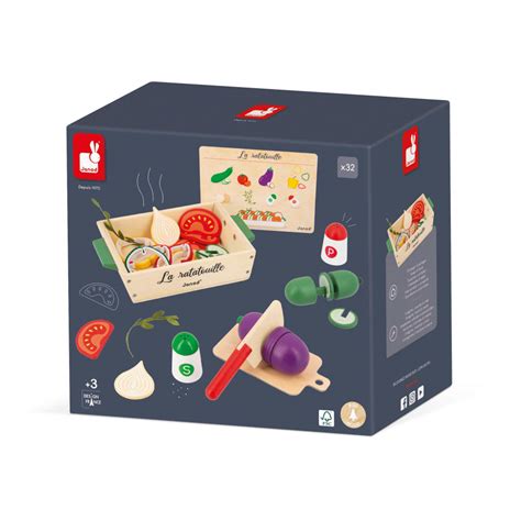 Coffret Patisseries Jouet Accessoire Dinette Bois Enfant 3 Ans Janod