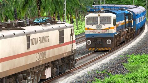 Wap Rescue Wdp D Icf Express Train Bumpy Railroad Train Simulator