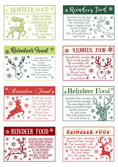 Template For Reindeer Food Free Printable Postermywall