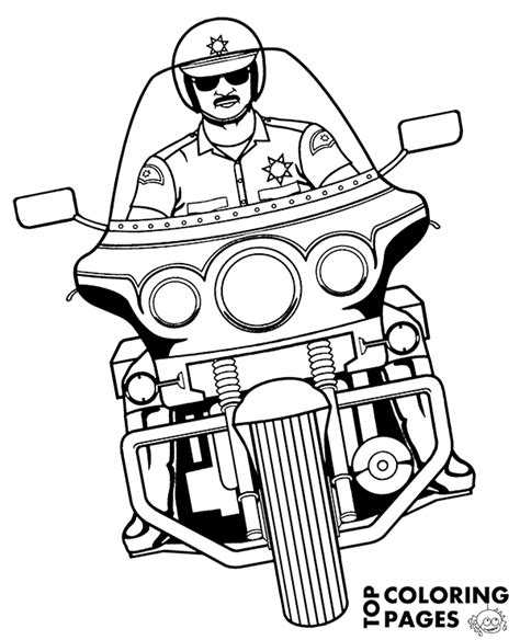 Printable Coloring Pages Police