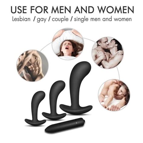 Vibromasseur Anal en Silicone pour femme et homme jeu d entraînement