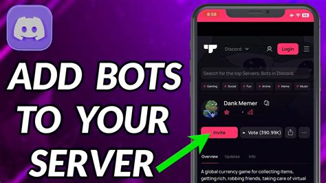 How To Add Bots To Your Discord Server On Mobile Youtube