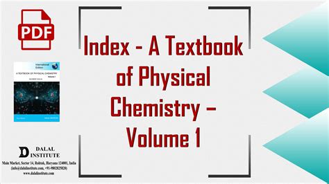 Index A Textbook Of Physical Chemistry Volume 1 Dalal Institute