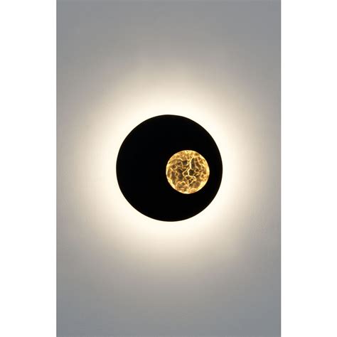 Holländer LUNA Wandleuchte LED Braun Gold Schwarz 300 K 13303 lampe