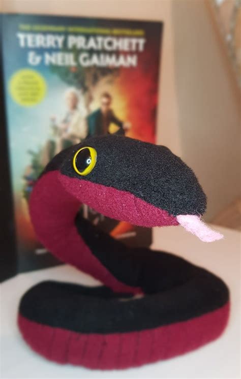 Good Omens Inspired Poseable Snake Crowley Plush Etsy Sweden