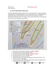 Geologic Structures 1 Docx GEOL 1121L Rock Structures Name Wesley